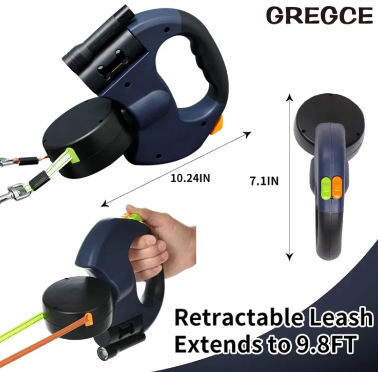 Little Pets™ 360° Dual-Control Retractable Leash