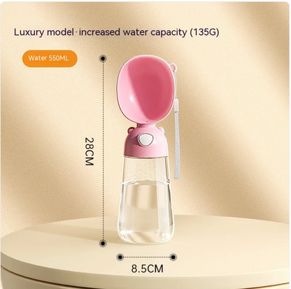 Little Pets™ Portable Dog Water Bottle & Feeder for Pets, Travel Water Dispenser and Bowl