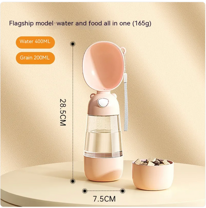 Little Pets™ Portable Dog Water Bottle & Feeder for Pets, Travel Water Dispenser and Bowl