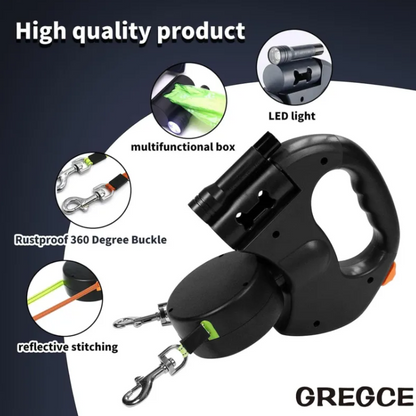 Little Pets™ 360° Dual-Control Retractable Leash