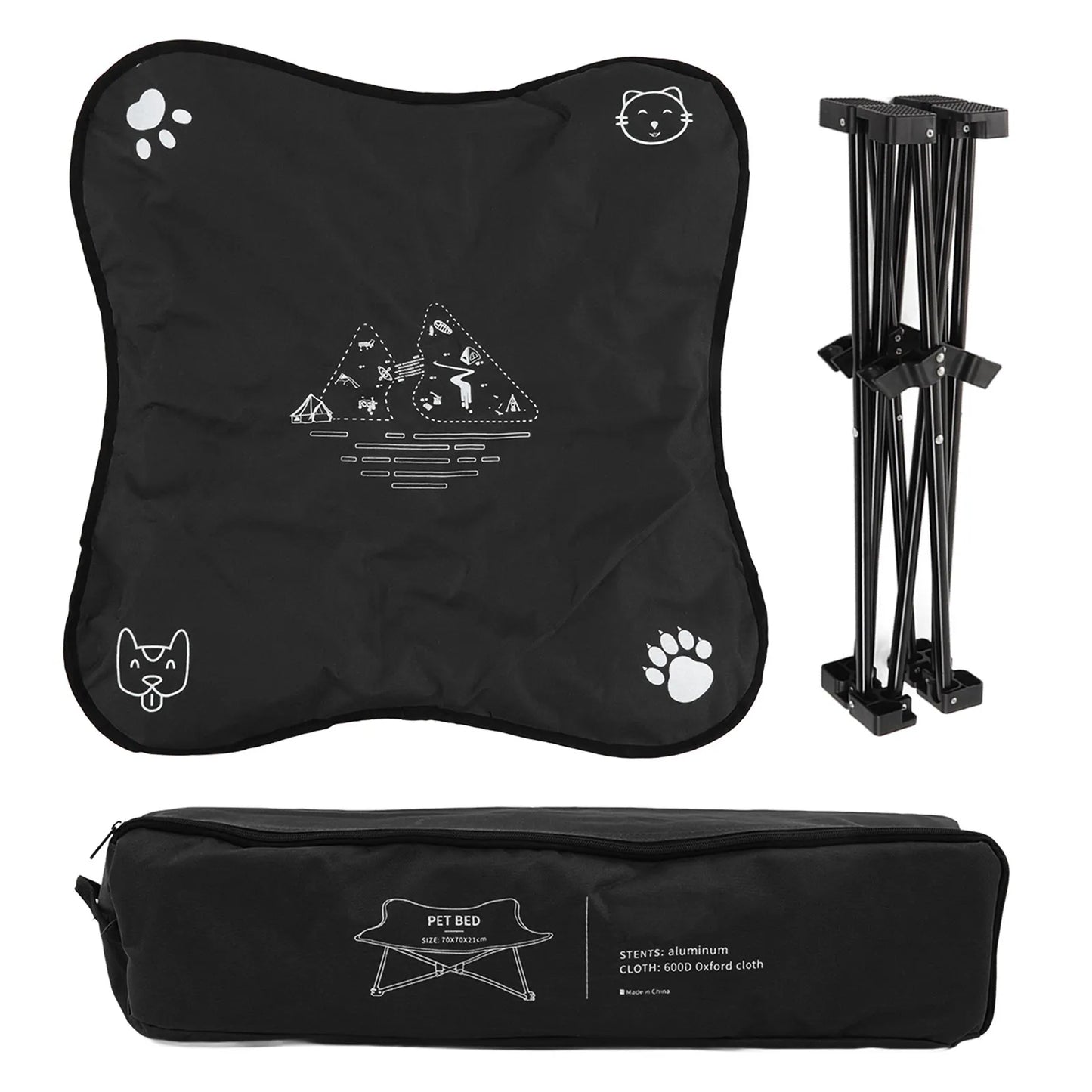 Little Pets™ Portable Elevated Foldable Pet Bed